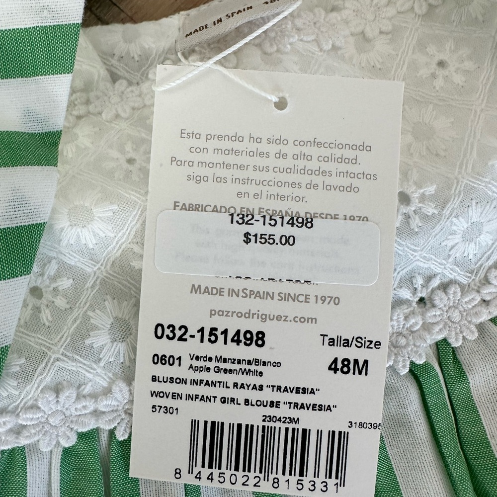 NWT Paz Rodriguez made in Spain 
2 piece set 
Sizes 48m (4yrs) and 5 - Picture 5 of 5